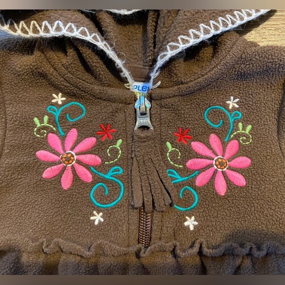 Please Mum fleece half zip sweater 6-12 months - Picture 3 of 4